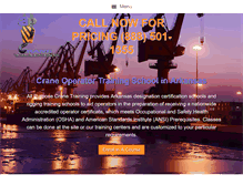 Tablet Screenshot of crane-certification-arkansas.com